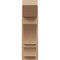 Ekena Millwork 8-in W x 18-in D x 26-in H Balboa Slat Rough Cedar Woodgrain TimberThane Outlooker, Primed Tan OUTUR080X18X26BOA24RCPR - alternate 4